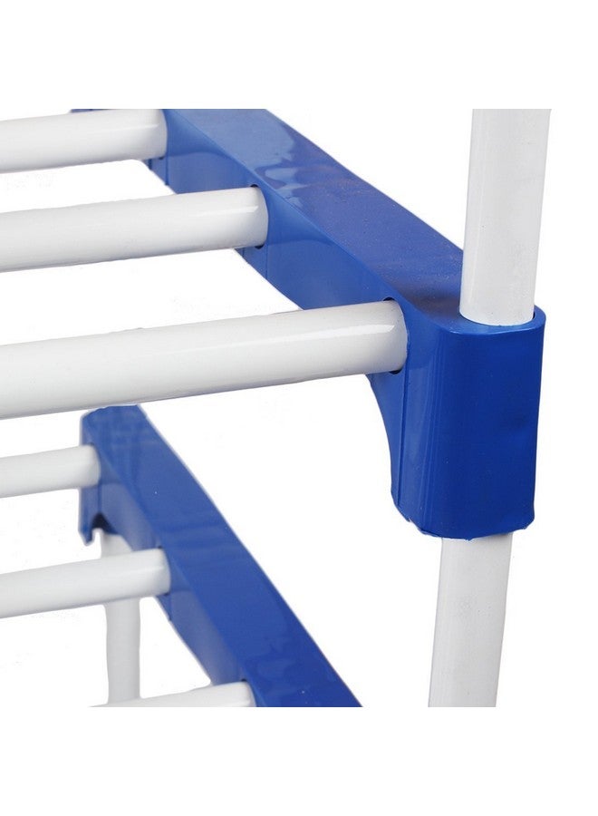 Ebee 8 Pair Metal Shoe Stand (Blue, 4 Shelves) (4 Shelves) - Image 5