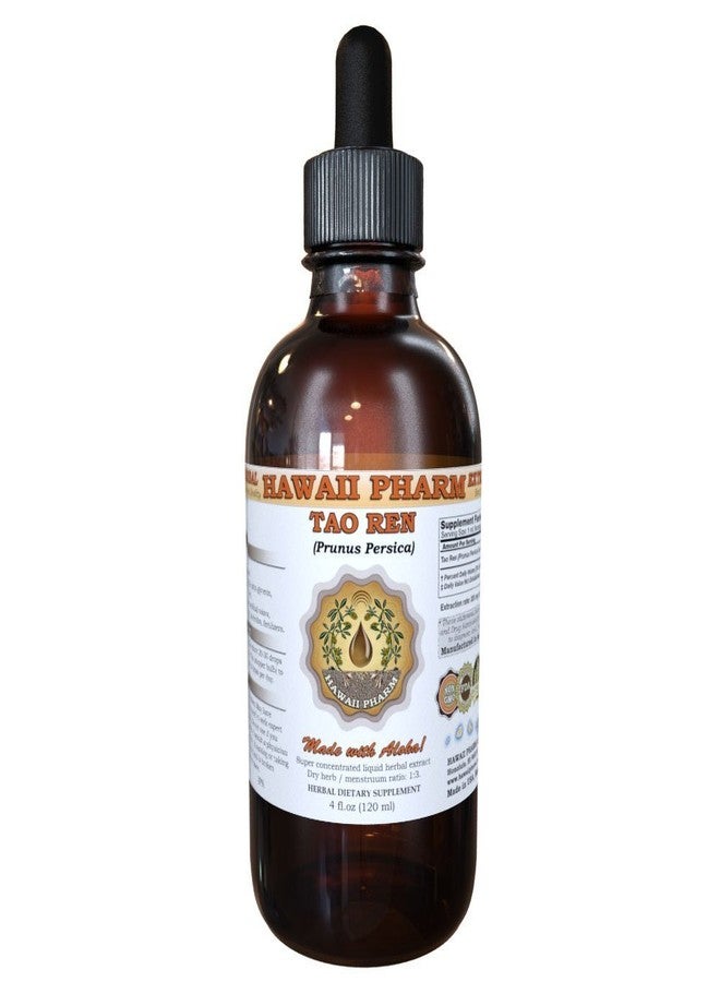 Hawaii Pharm Tao Ren Tincture, Tao Ren, Peach (Prunus Persica) Kernel Liquid Extract, Herbal Supplement 4 fl.oz - Image 1