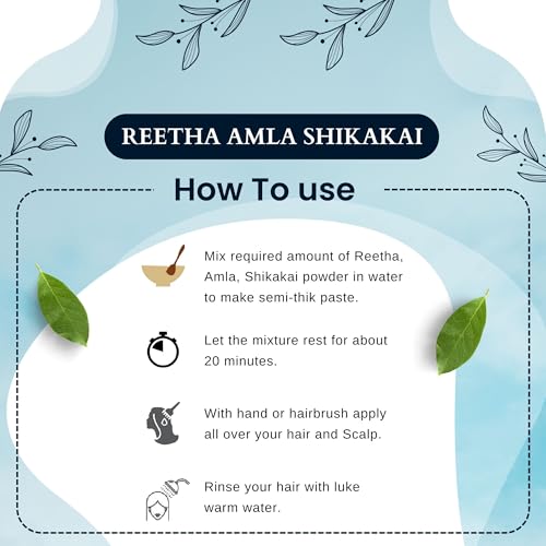 BrijBooti Reetha Amla Shikakai Combo Pack for Hairs (Raw Form) 600 Gr - Image 4