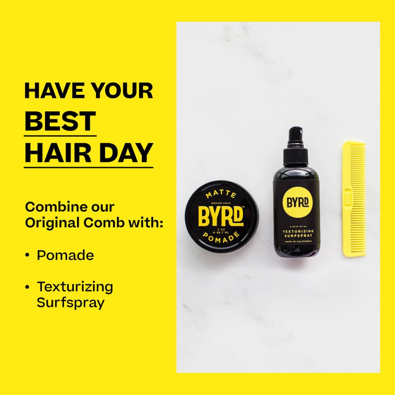 BYRD Pocket Comb â€“ Durable and Flexible Hair Comb for Hair Styling, Made from Surf Fins - Image 2