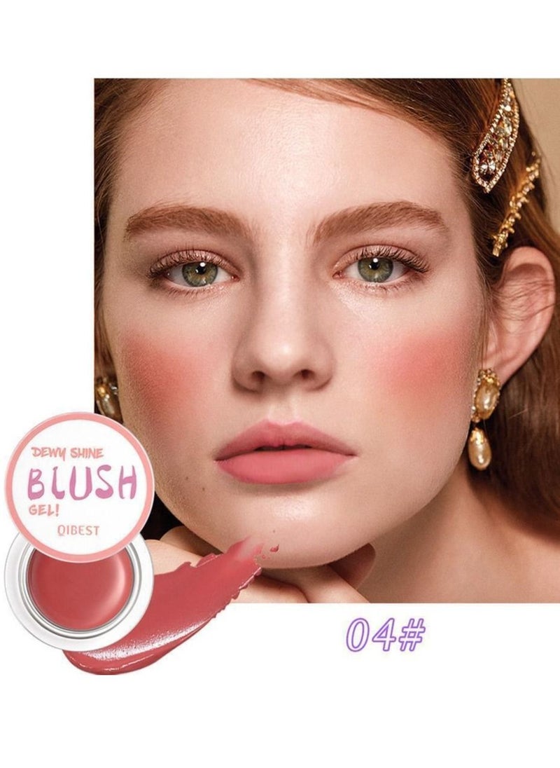 QiBest Matte Fine Cream Blush Waterproof Blendable Blush Multi Use Lip and Cheek Matte Finish Lightweight Easy to Blend Natural Cream Blusher Makeup for All Skin Tones 5g  - Image 1