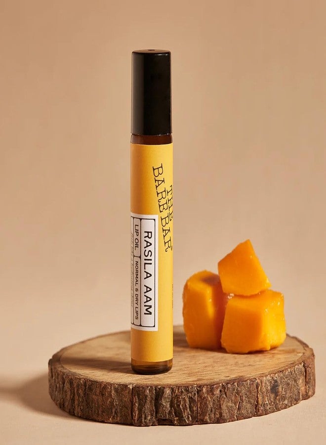 The Bare Bar Rasila Aam Lip Oil - 10 ml with Jojoba, Coconut, Grapeseed & Olive Oils – Nourishing, Moisturizing & Soothing for Smooth, Supple Lips | Reduces Dryness & Inflammation | Lip Care for Healthy Lips - Image 1
