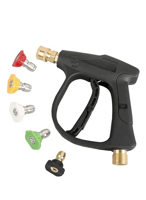 5 colors 3000 PSI High Pressure Washer Gun with Quick Connect Nozzles and M22 Hose Connector - Powerful Cleaning Tool for Cars, Patios, and More