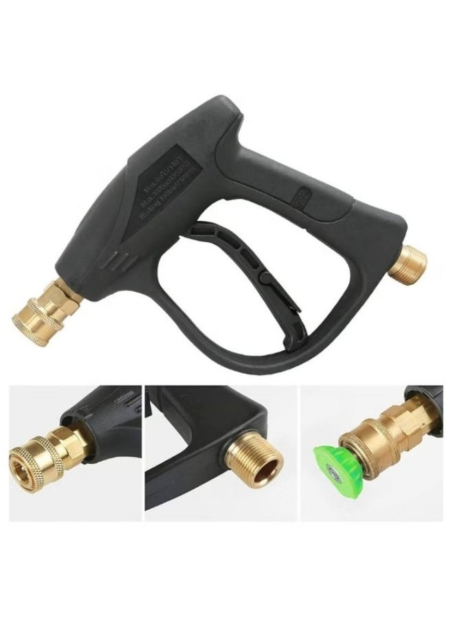 Generic - 5 colors 3000 PSI High Pressure Washer Gun with Quick Connect Nozzles and M22 Hose Connector - Powerful Cleaning Tool for Cars, Patios, and More - Image 1