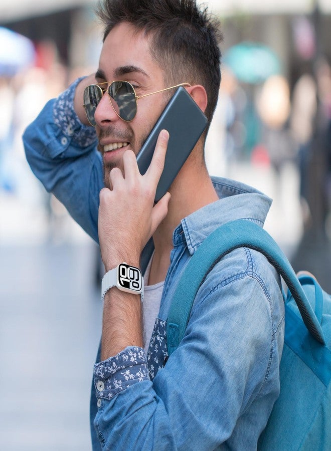 سوار Arctime المصنوع من السيليكون بتصميم Ocean Solo Loop، متوافق مع ساعات Apple Watch بمقاسات 49 مم، 46 مم، 45 مم، 44 مم، 42 مم، 41 مم، 40 مم، و38 مم. سوار رياضي ناعم وجيد التهوية لساعات iWatch Ultra 3، 2، 1، Series 11، 10، SE، 9، 8، 7، 6، 5، 4، و3. - Image 5