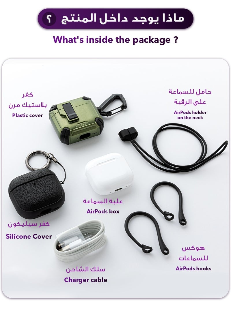 أرجوان سماعة الجيل الرابع: صوت عالي الجودة، مايكروفون واضح، عزل الضجيج، شحن تايب سي ولاسلكي، كفرين إضافيين هدية - Image 4