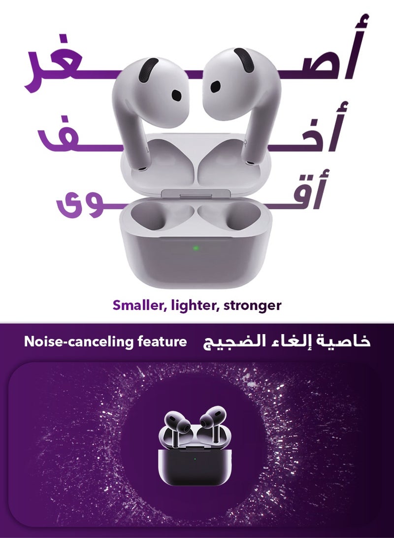 Urjwan Earbuds 4: High-Quality Audio, Clear Microphone, Noise Cancellation, Type-C & Wireless Charging, 2 Bonus Cases - Image 2