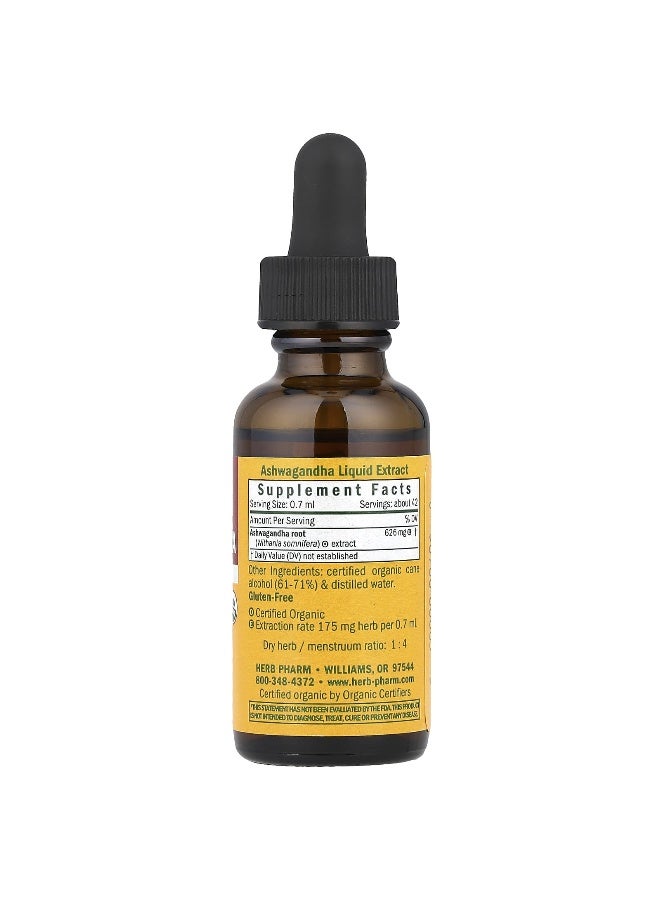 Herb Pharm, Ashwagandha, 626 mg, 1 fl oz (30 ml) (Packaging may vary) - Image 2