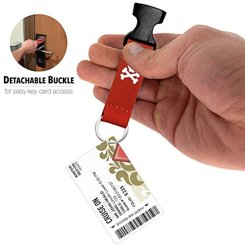 Cruise On Cruise Lanyard for Ship Cards – 2-Pack Retractable Badge & Waterproof Key Card Holder for Ship Cards – Cruise Essentials 2026-2027, Perfect for Travel & Vacation (Red Pirate) - Image 4