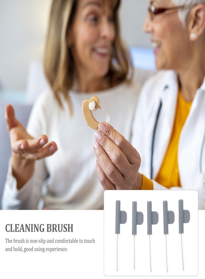 HOLIDYOYO Household Hearing Aid Cleaning Brush Portable Tube Cleaner for Comprehensive Hearing Aid Maintenance and Gentle Tube Cleaning 1.96X0.59X0.19In - Image 5