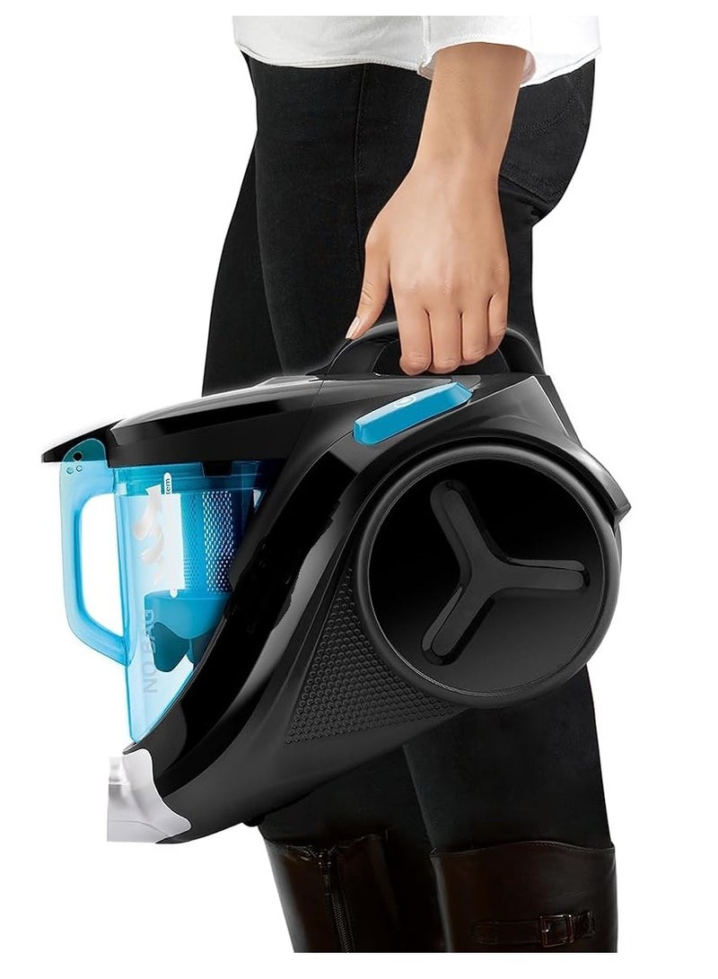 Tefal Compact Power Vacuum Cleaner Bagless 750Watts=2000Watts 1.5L Capacity Black and Blue TW3751EG 1.5 L 750 W TW3751EG Blue - Image 2