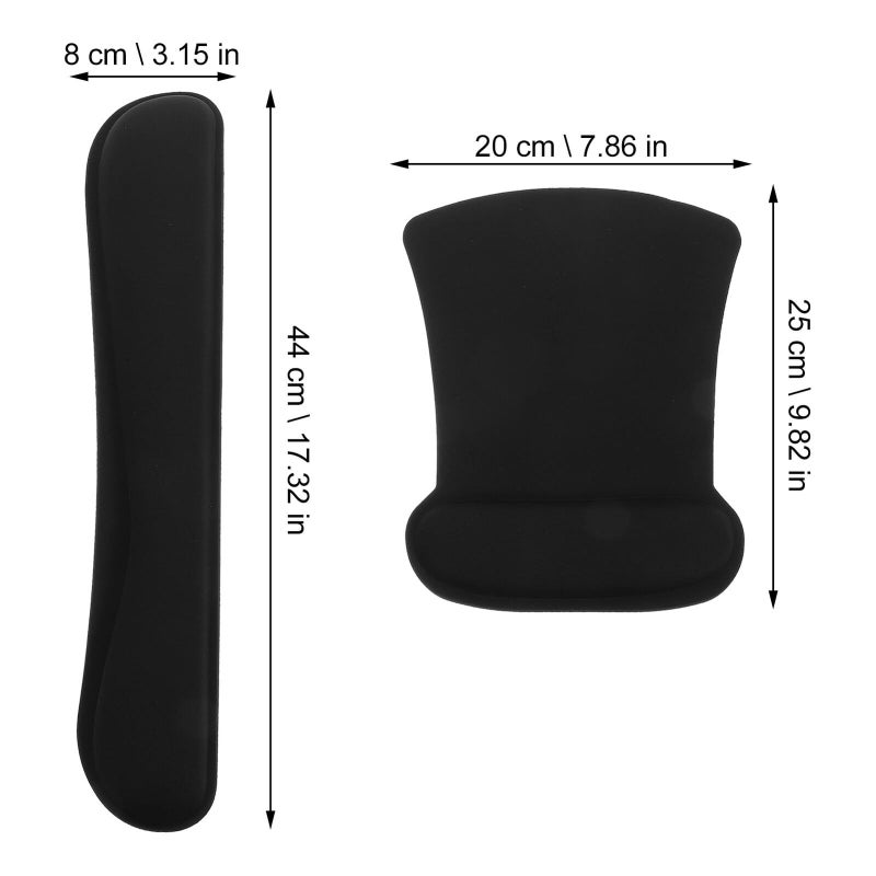 Memory Foam Keyboard Wrist Rest And Cartoon Mouse Pad Set Non Slip Base For Office Gaming Use - Image 3