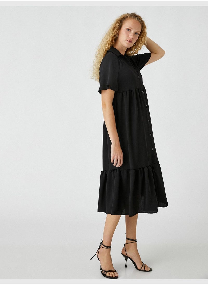 KOTON - Shirt Dress Frilled - Image 1