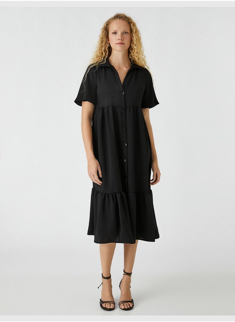 KOTON - Shirt Dress Frilled - Image 1