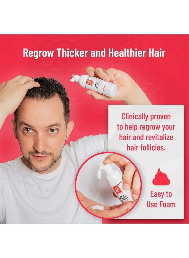 Regenivade Minoxidil 5% Topical Foam (3 Month Supply) - Regenivade 5% Minoxidil Hair Regrowth Treatment with Biotin, Extracts, DHT Blockers & Vitamins - Unscented Natural Follicle Growth Mix Aerosol - Extra Stre  - Image 3