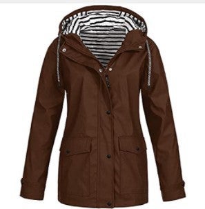 Generic 2022 Autumn Winter 3-in-1 Jacket Hiking Waterproof Outerwear Women 558 Brown 