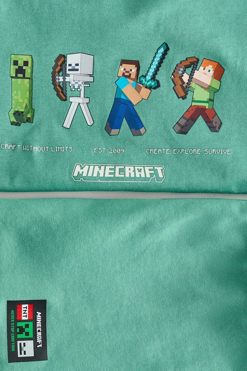 اتش اند ام طقم مطبوع من قطعتين