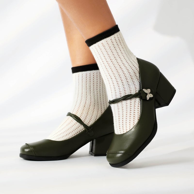 Wish Style Spring 2024 Fashion High Heel Elegant 40-45 Plus Size Buckle Shallow Mouth Women'S Single Shoes - Image 5