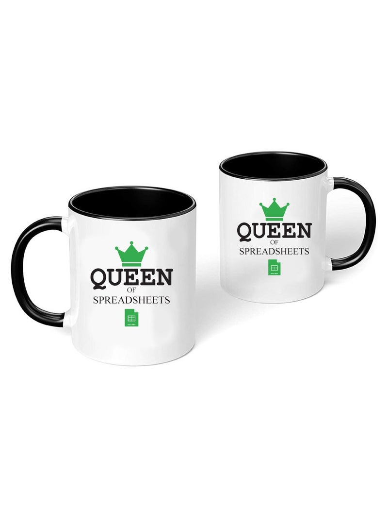 برينت شوب فور مي كوب قهوة مطبوع عليه ورقة الغش من - هدية محاسب للموظفين - كوب - كوب قهوة مختصر لمجموعة - هدايا عيد ميلاد لزملاء العمل - الزملاء - الأصدقاء والعائلة - Image 2