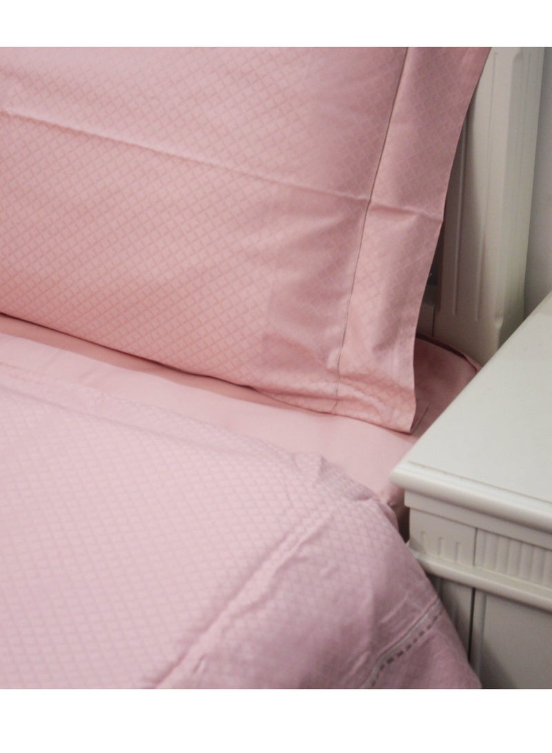 100s Light Luxury Embroidery Hilton Pink 200 * 230cm Bed Set of Four Pieces  - Image 2