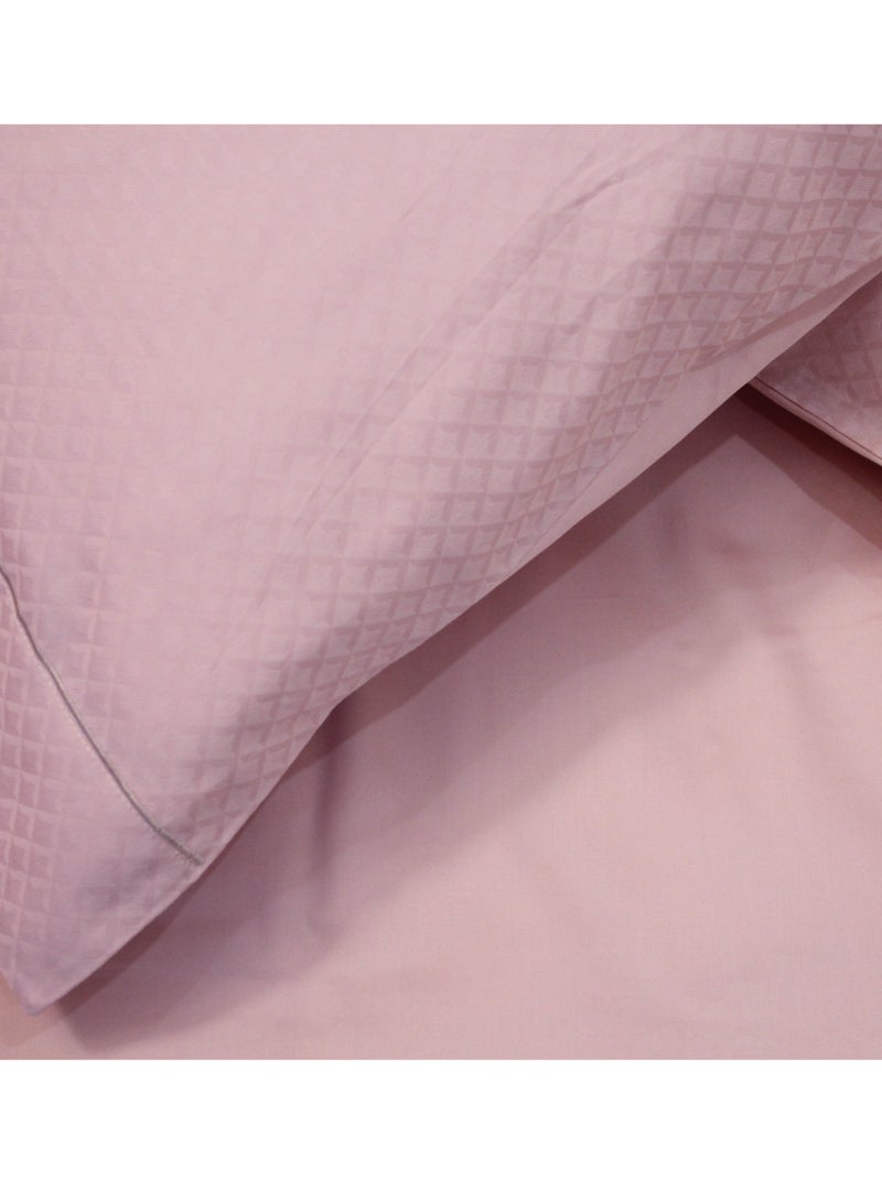 100s Light Luxury Embroidery Hilton Pink 200 * 230cm Bed Set of Four Pieces  - Image 4