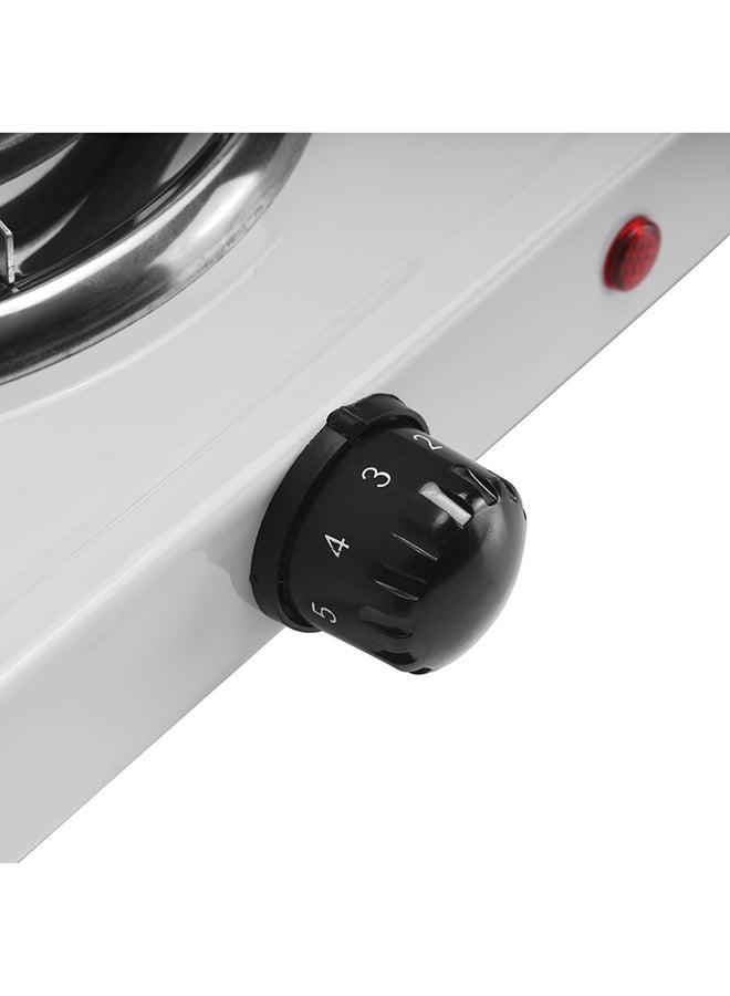 GEEPAS Electric Double Hot Plate 2000W 2000 W GHP7576 Silver/Black - Image 4