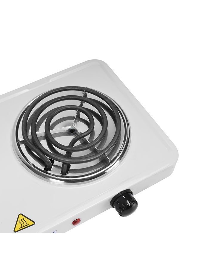 GEEPAS Electric Double Hot Plate 2000W 2000 W GHP7576 Silver/Black - Image 3