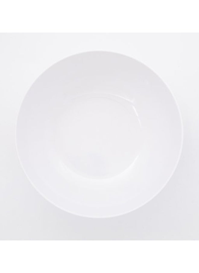 Bright Designs - Melamine Serving Bowl with Serving Spoon and Fork 
Set of 1 (D 26cm H 10cm)  Cherry Blossom - Image 1