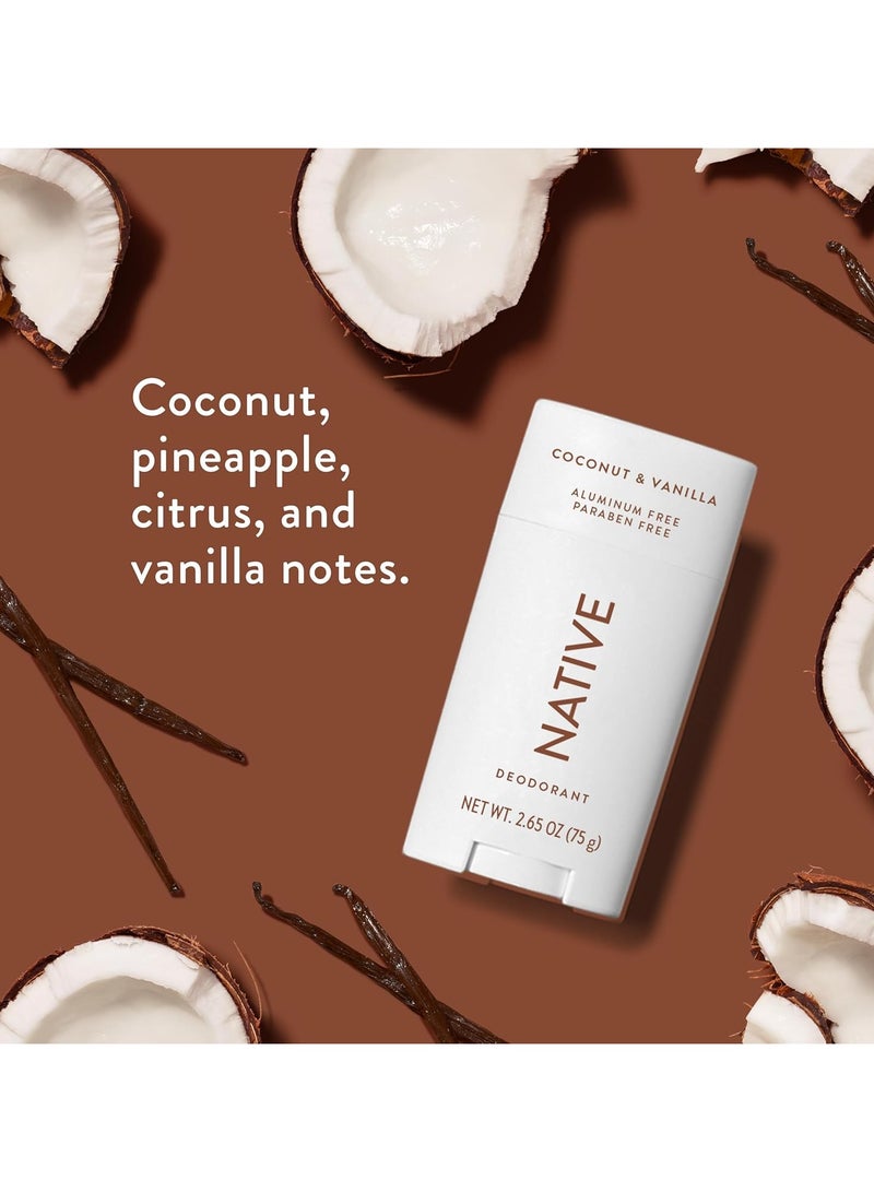 native Deodorant Contains Naturally Derived Ingredients, 72 Hour Odor Control | Deodorant for Women and Men, Aluminum Free with Baking Soda, Coconut Oil and Shea Butter | Coconut & Vanilla - Image 5
