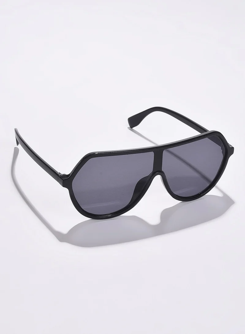 صوص هاوت Black Lens Black Oversized Sunglasses