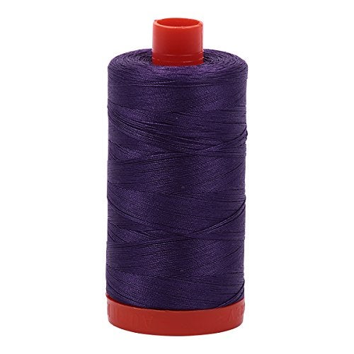 Aurifil A1050-4225 Solid 50wt 1422yds Eggplant Mako Cotton Thread - Image 2