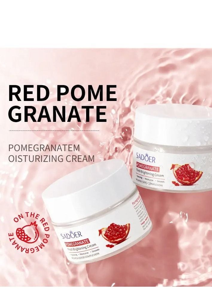 SADOER - Sadore Set with Pomegranate Extract Consisting of 6 Pieces to Lighten, Moisturize and Soften Skin (Serum 30ml + Cream 50g + Toner 50 + Lotion 120ml + Eye Cream 20g + Moisturizer and Facial Cleanser 10 - Image 1