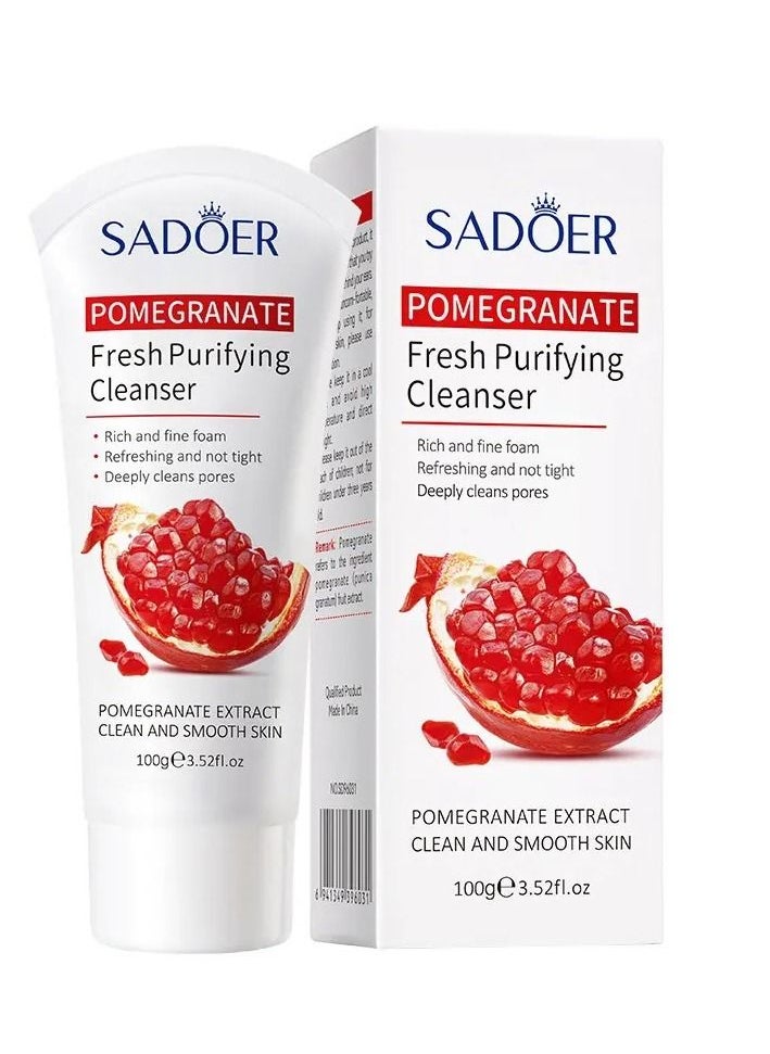 SADOER - Sadore Set with Pomegranate Extract Consisting of 6 Pieces to Lighten, Moisturize and Soften Skin (Serum 30ml + Cream 50g + Toner 50 + Lotion 120ml + Eye Cream 20g + Moisturizer and Facial Cleanser 10 - Image 1