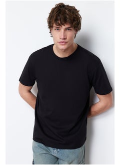 Black Basic 100% Cotton Regular/Regular Fit Crew Neck T-Shirt TMNSS21TS0808 - pzsku/ZAE0253504F0D66C66485Z/45/_/1730941048/8c0936de-5c64-47ba-b98f-ebd3e8ed2508