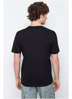 Black Basic 100% Cotton Regular/Regular Fit Crew Neck T-Shirt TMNSS21TS0808 - pzsku/ZAE0253504F0D66C66485Z/45/_/1730941050/99c9149b-0ce0-409d-a14f-4a22843ec46c