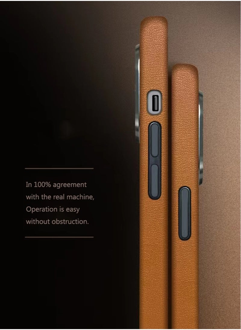 Case for iPhone 13 Pro Fashion Leather Magnetic Cover Orange - pzsku/ZAE025BFDD029FC58487AZ/45/_/1706180804/fcc20188-14cc-4cd0-8b11-76f186b28765