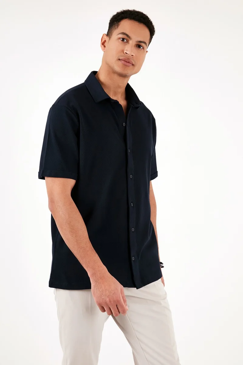 Buratti Cotton Regular Fit Short Sleeve Shirt Men's Shirt 5902724