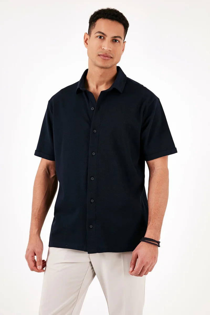 Buratti Cotton Regular Fit Short Sleeve Shirt Men's Shirt 5902724