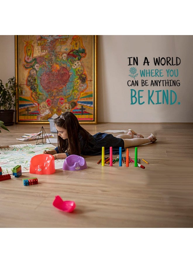 SUPERDANT Be Kind Quotes Wall Sticker in A World Where You Can Be Anything Kind Inspirational Wall Decal Stickers for Kids Vinyl Lettering DIY Art Decor for Office Classroom Kids Room Nursery Home - Image 4