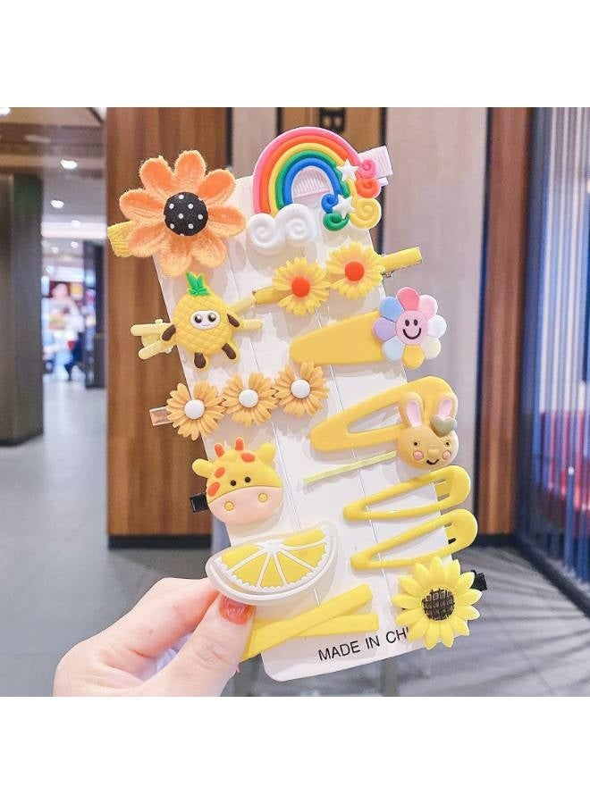 Baby Hair Clips, Hair Pin, Barrettes for Girls, Toddler Girls Hair Accessories, Kids Hair Clips for Styling, Flower Rainbow Candy Fruits Butterfly Cute Hair Clips for Girls 42 Pieces - Image 3