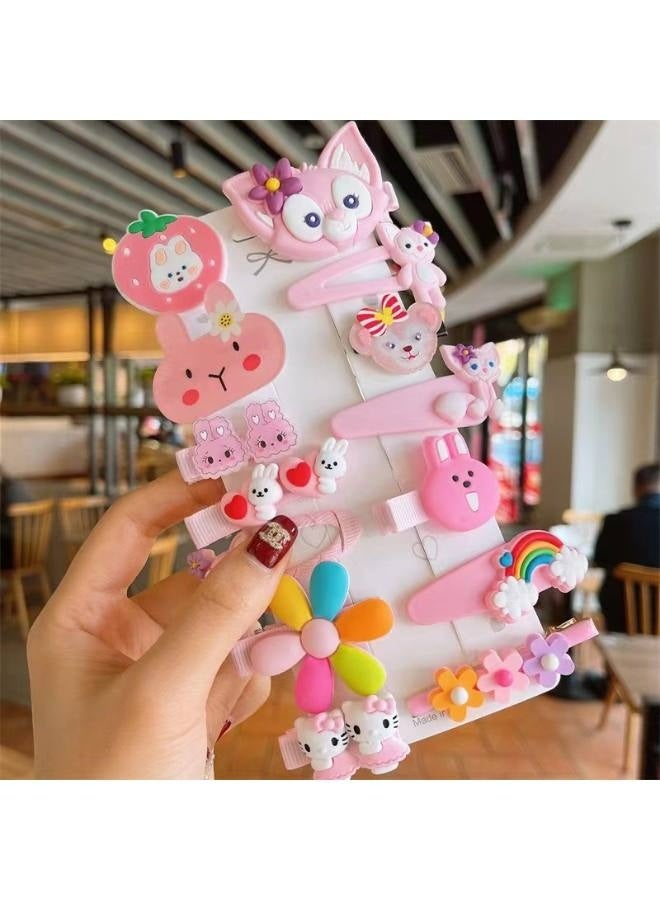 Baby Hair Clips, Hair Pin, Barrettes for Girls, Toddler Girls Hair Accessories, Kids Hair Clips for Styling, Flower Rainbow Candy Fruits Butterfly Cute Hair Clips for Girls 42 Pieces - Image 5