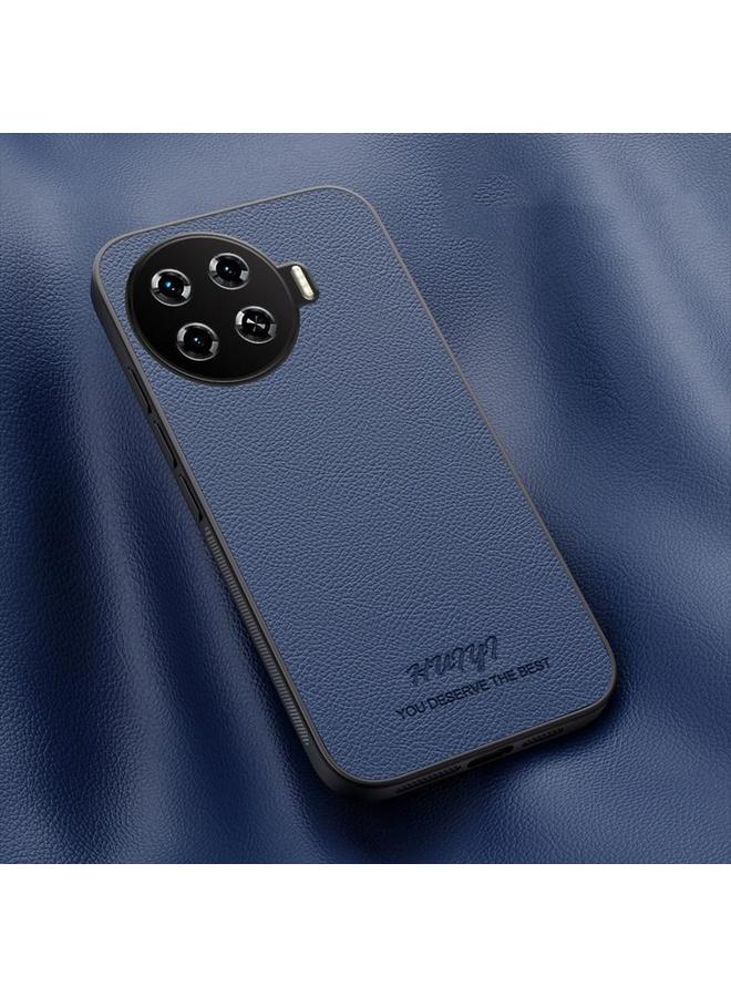 erorex For Tecno Spark 20 Pro+ HUIYI Leather Magnetic Phone Case(Blue)