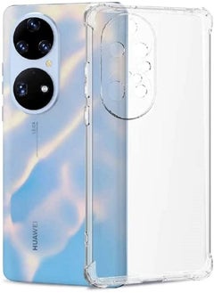 Case for Huawei P50 Pro Case Cover Back Air Cushion Soft Silicone Shockproof Anti-Scratch Protective Bumper Shell Corner Clear for Huawei P50 Pro