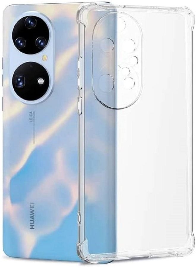 Generic - Case for Huawei P50 Pro Case Cover Back Air Cushion Soft Silicone Shockproof Anti-Scratch Protective Bumper Shell Corner Clear for Huawei P50 Pro - Image 1