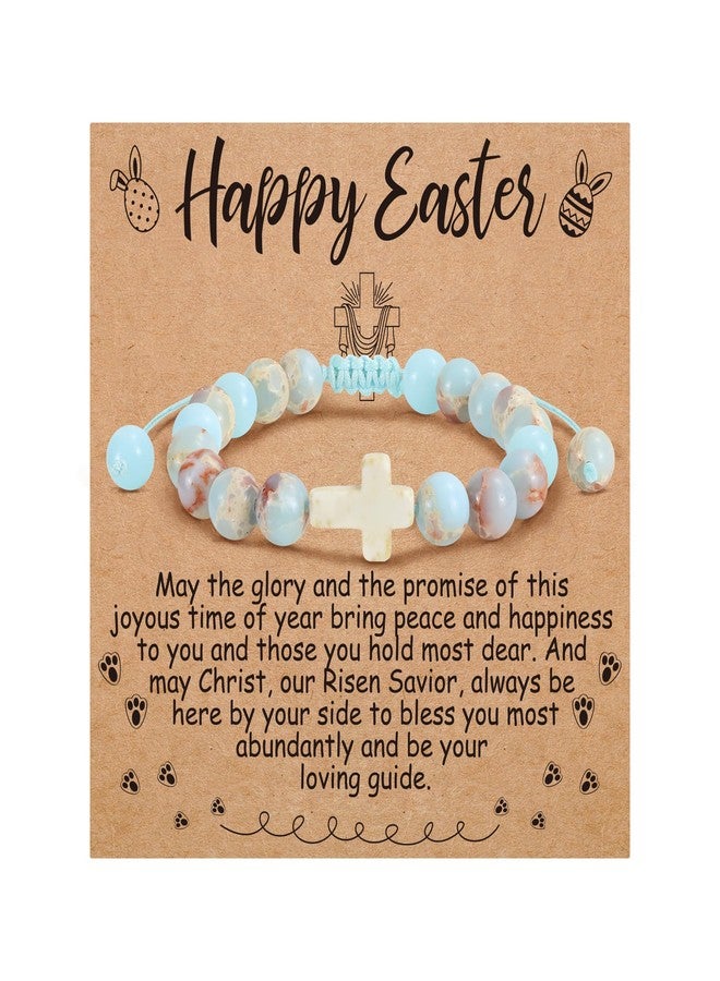 BAYLAY Easter Gifts for Teen Girls Women - Easter Basket Essentials Stuffers for Kids Teens Girls Women Adults Cross Bracelet Stocking Stuffers Gift - Image 1