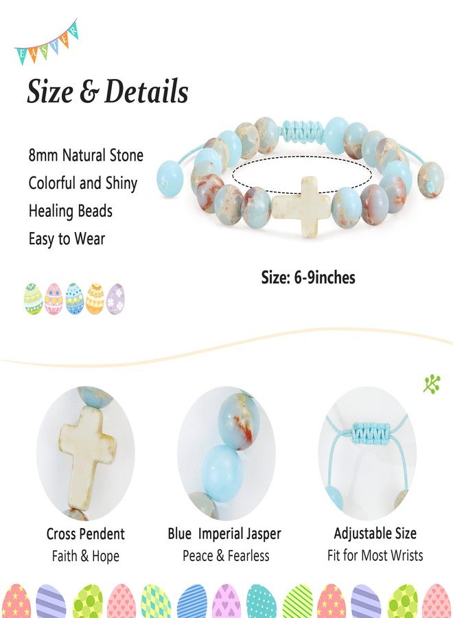 BAYLAY Easter Gifts for Teen Girls Women - Easter Basket Essentials Stuffers for Kids Teens Girls Women Adults Cross Bracelet Stocking Stuffers Gift - Image 5