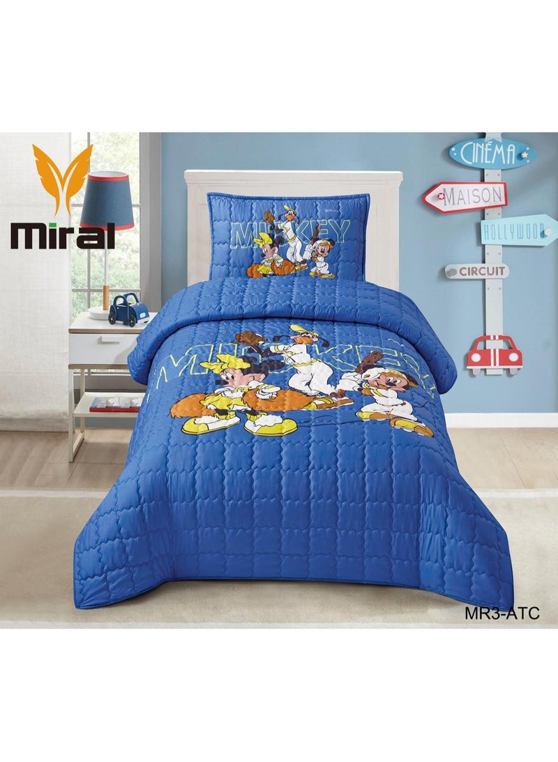 Miral High-Quality Compressed Cotton Kids Bedding Set – 3 Pieces (Comforter 210×160 cm, Fitted Sheet 200×120 cm, Pillowcase 70×45 cm) - Image 1
