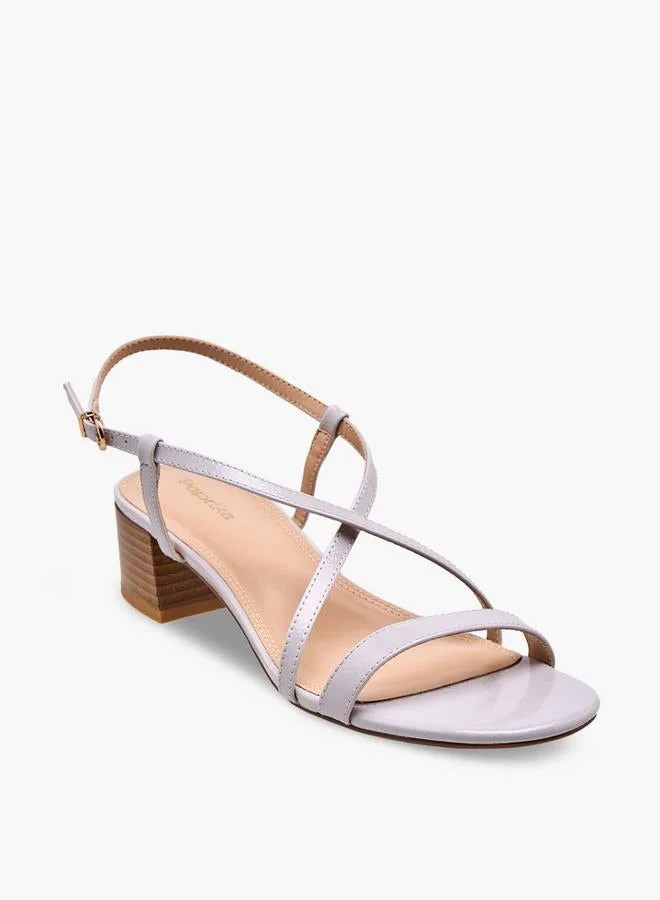Paprika Women Block Heel Buckle Closure Sandals