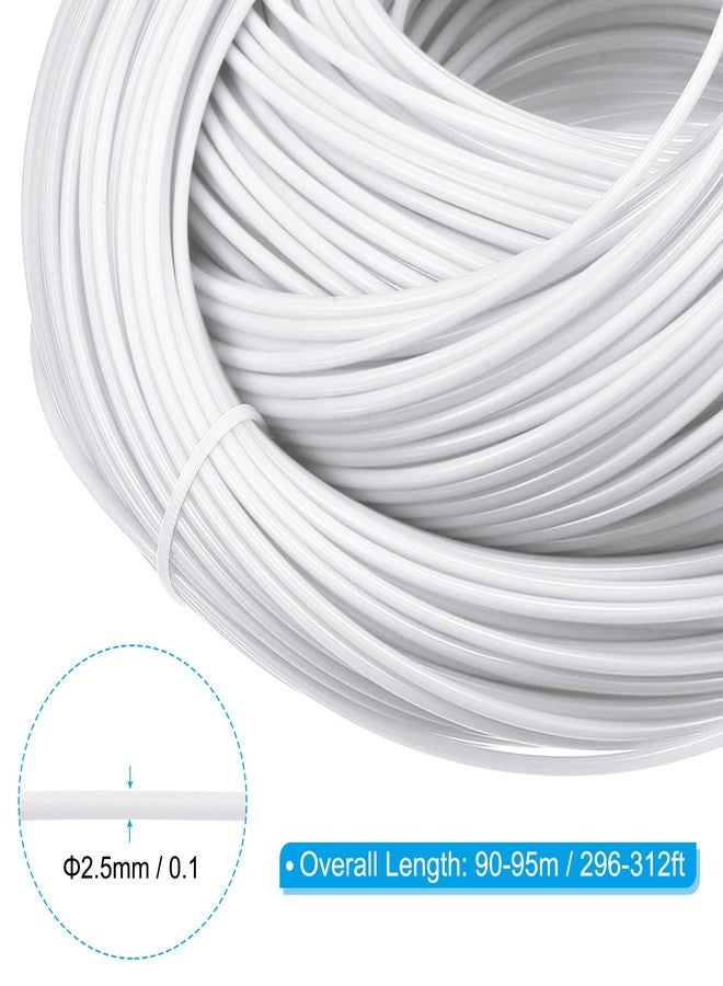 PATIKIL Wicker Repair Kit, 296ft 2.5mm Round Synthetic Rattan Material Plastic Wicker Woven Rattan Set for DIY Craft and Weaving Basket Making, White - Image 2