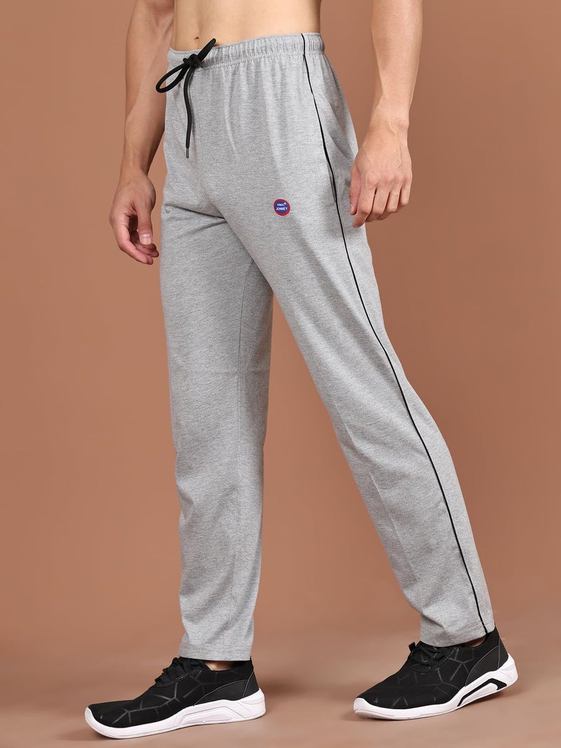 Mack Jonney Men Regular Fit Trackpants Metallic Small Pack of 1-DD1MELANGES01, Mid Rise - Image 4